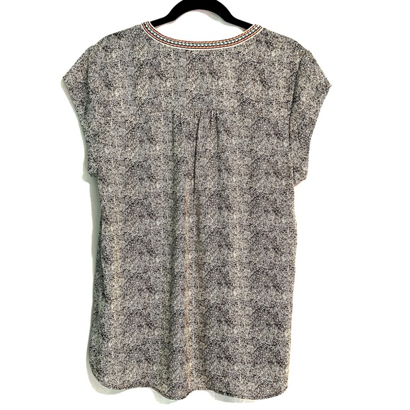 DR2 printed blouse short sleeve - size Large - Picture 3 of 7